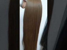 Carregar e reproduzir vídeo no visualizador da Galeria, Cabelo Liso Colorido Solto 60cm Cor Nº3